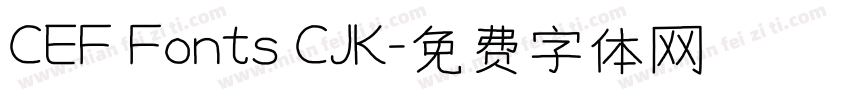 CEF Fonts CJK字体转换